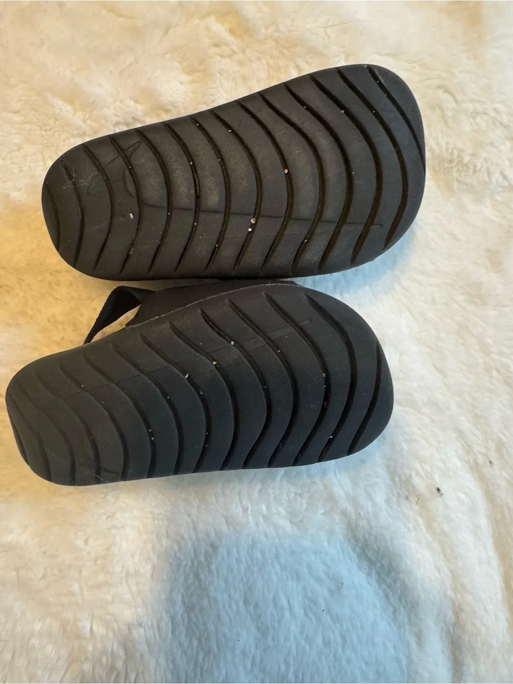 Nike Black Kids' Slide Sandals with White Swoosh